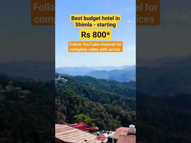 Best budget hotel in Shimla #shimla #hotel #budgethotel #roadtrip #trending #travel #himachal