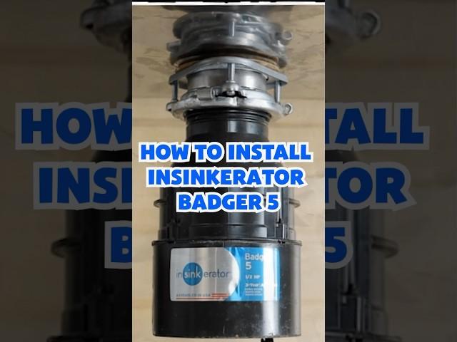 How to install InSinkErator Badger 5 Garbage Disposal #diy