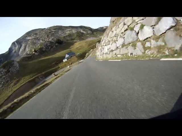 BMW R1200GS RIDER - Pyrenees mountains twisty road