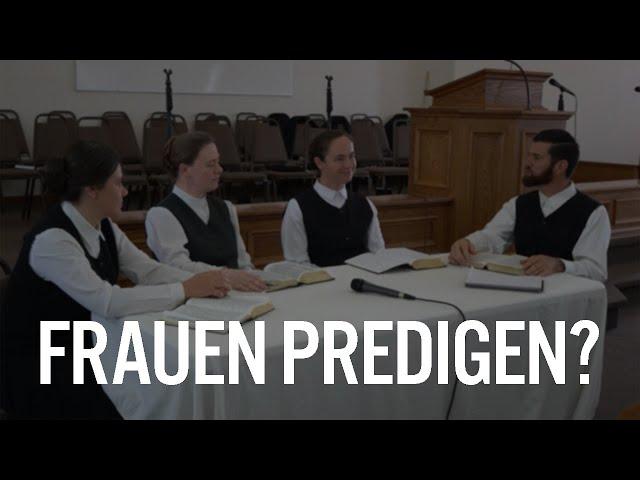 Unterhaltung über ob Frauen predigen dürfen