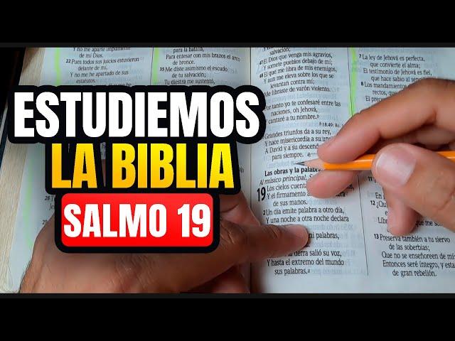 Cómo ESTUDIAR la BIBLIA correctamente Salmo 19