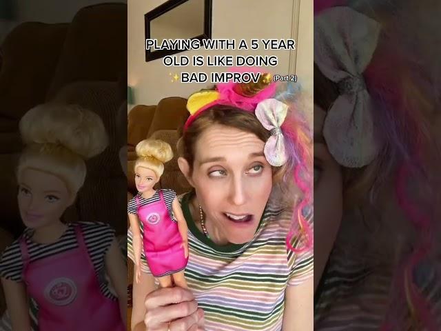 Kids are terrible scene partners (Part 2!) #momlife #momcomedy #motherhood #parenting #shorts