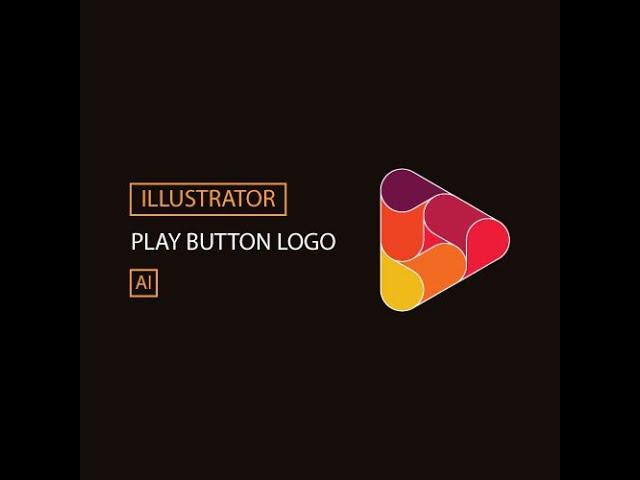 How to create Colorful Play Button logo in Adobe illustrator