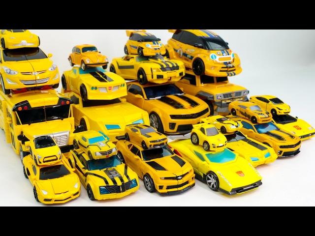 Yellow Color Transformers Carbot Tobot MiniForce Bumblebee 25 Vehicles Transformation Robot Car Toys