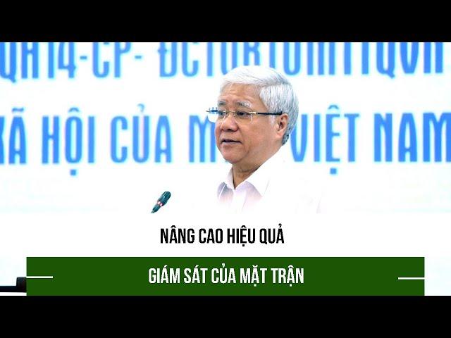 Nâng cao hiệu quả giám sát của Mặt trận
