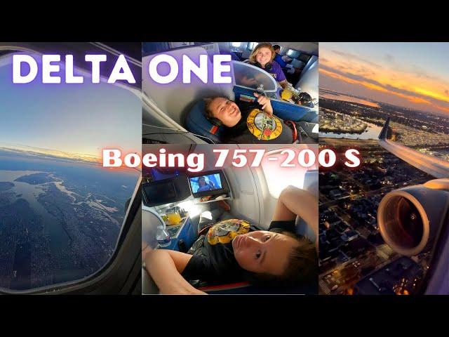 Flying Delta One Denver to JFK | AMAZING SUNSET 13L ARRIVAL!