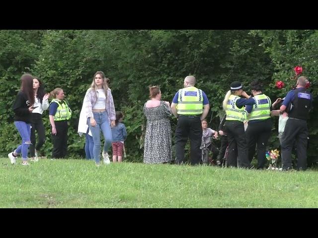 Tribute to little Logan by local residents and police on anniversary July 31st 2022