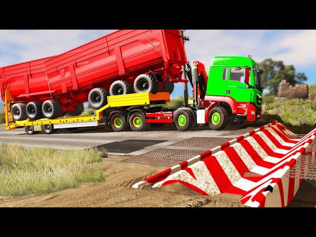 Cars vs Upside Down Speed Bumps #80 | BeamNG.DRIVE