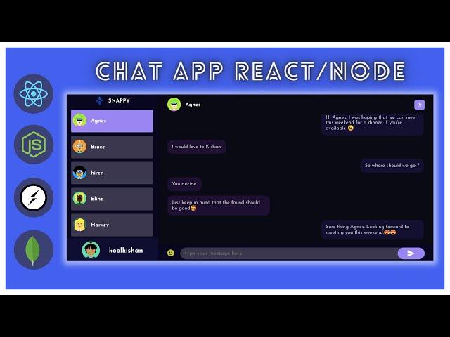  Realtime Chat App with React, Node.js, Socket.io and MongoDB