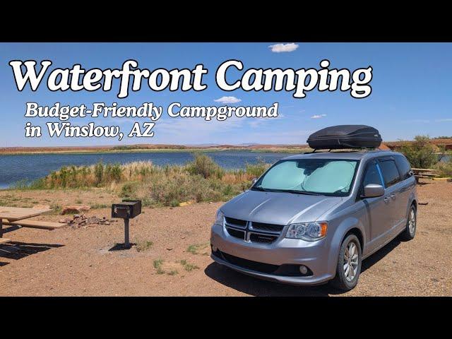 New Mexico Sightseeing & Waterfront Camping in Winslow, AZ | Solo Female Van Life Adventures