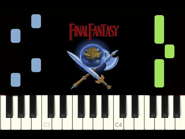 piano tutorial "FINAL FANTASY" main theme, 1987, with free sheet music (pdf)