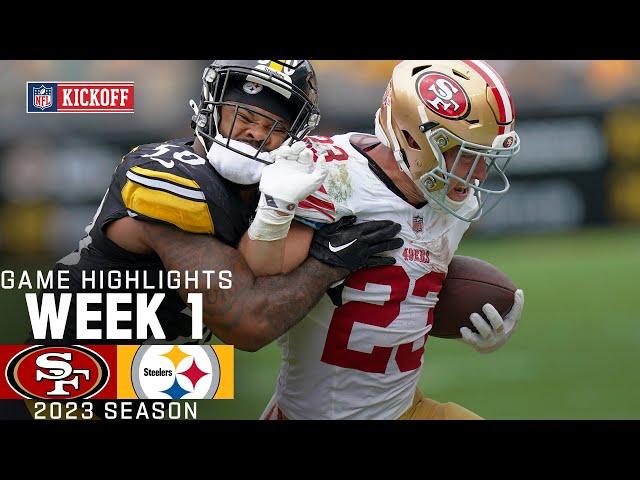 San Francisco 49ers vs. Pittsburgh Steelers Game Highlights | NFL 2023 Week 1