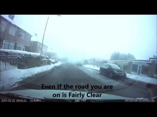 Loss of Control in The Snow On A Driving Lesson