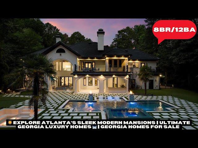  Explore Atlanta's Sleek Modern Mansions | Ultimate Georgia Luxury Homes  | Georgia Homes For Sale