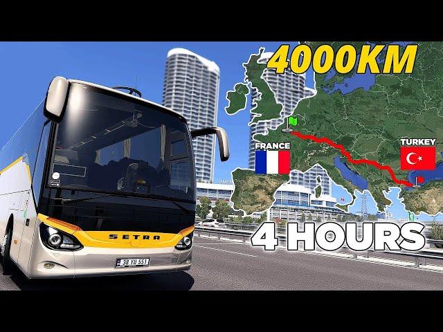 ETS2 Longest Bus Trip (Paris to Istanbul) France to Turkey | Euro Truck Simulator 2