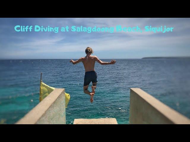 Cliff Diving at Salagdoong Beach, Siquijor Island, Philippines