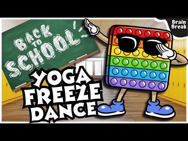 Back to School Yoga Freeze Dance | Brain Break | Workout for Kids | GoNoodle inspired