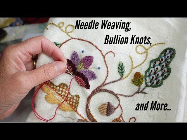 Unleash Your Creativity: Needleweaving & Bullion Knots in Crewel Embroidery