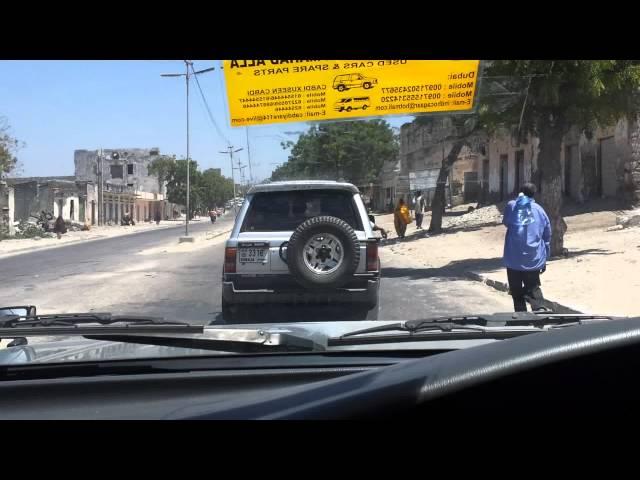 A car trip on Somalia Streets