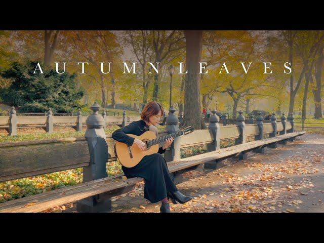 Autumn Leaves - solo guitar - Yenne Lee in Central Park, NYC