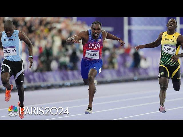 Analyzing how Noah Lyles clinched the 100m dash despite slow start | Paris Olympics | NBC Sports