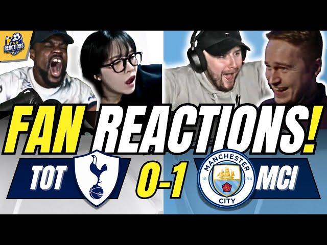 SPURS & MAN CITY FANS REACTIONS TO TOTTENHAM 0-1 MAN CITY | PREMIER LEAGUE FAN REACTIONS