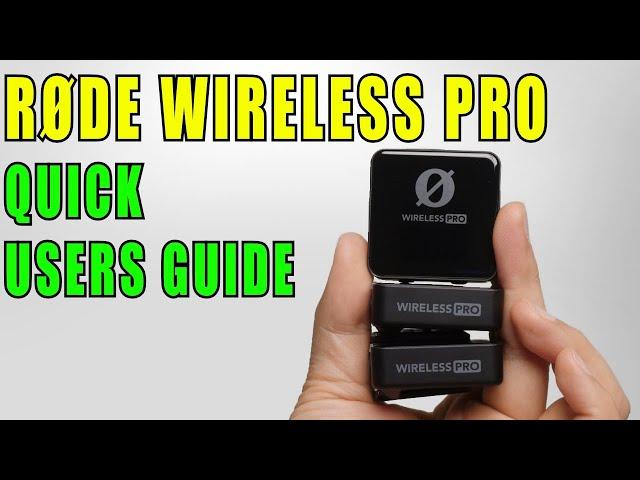 QUICK START: RODE Wireless PRO