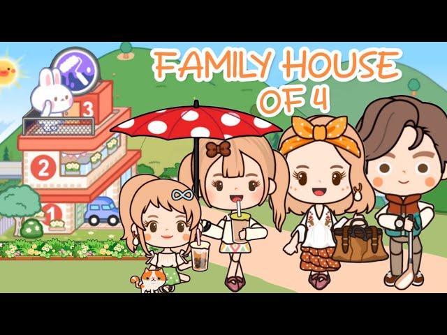 Miga World AESTHETIC🪴FAMILY OF 4 HOUSE DECORATION NEW WOODEN FURNITURES|Miga town|tocaboca