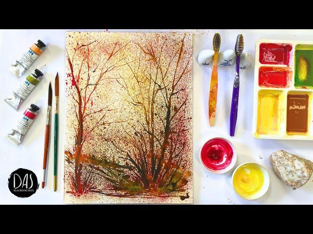 Paint THE ULTIMATE WATERCOLOR fall trees - PLUS quality time in my garden with dogs, sheep and hens!