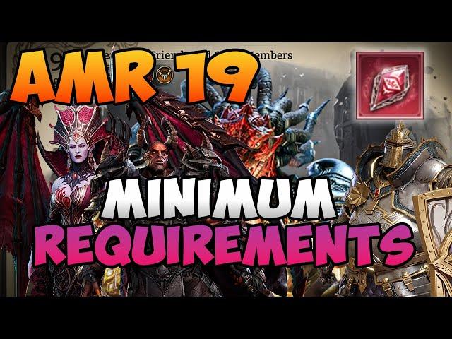 AMR STAGE 19 - MINIMUM REQUIREMENTS I Watcher of Realms