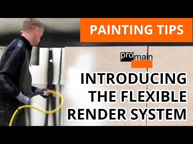 Flexible Render System Spray Demonstration | Promain.co.uk