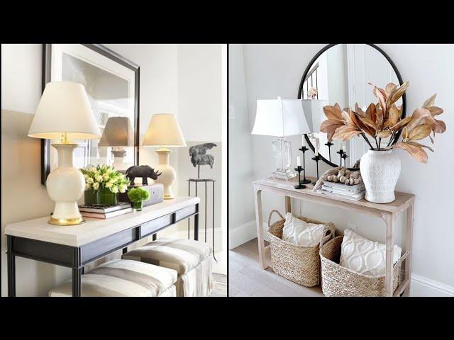 Console Table Decorating Ideas 2022 | Console Table With Mirror Ideas | Wooden Console Table Decor