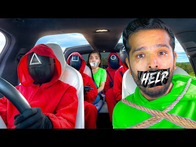 We GOT KIDNAPPED IN A SQUID GAME CAR!!!!