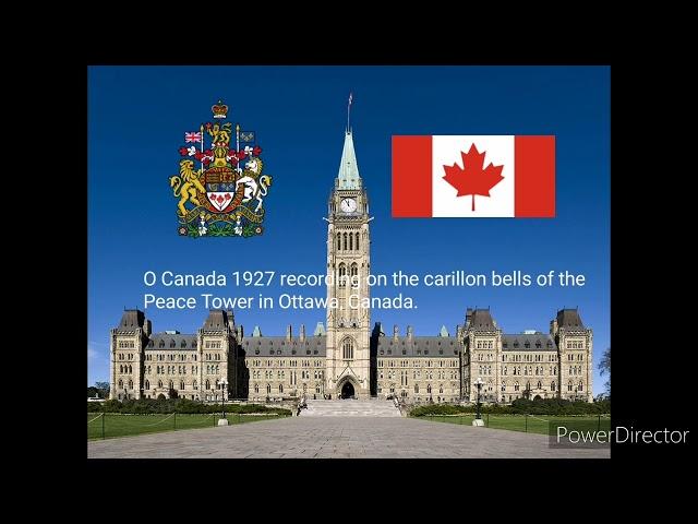 O Canada (Rare 1927 recording on the carillon bells of the Peace Tower in Ottawa, Canada)