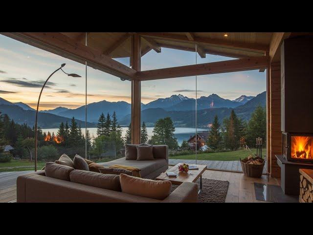 Fireplace Crackling Sounds in Cozy Cabin | Sounds for Sleep & Relaxation, ASMR, Fire crackling,