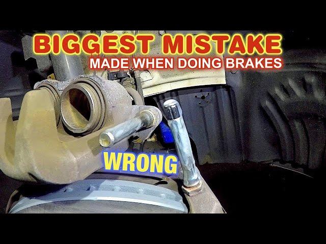 Dont make this mistake when you grease you caliper sliding pins | typical mechanic TIP