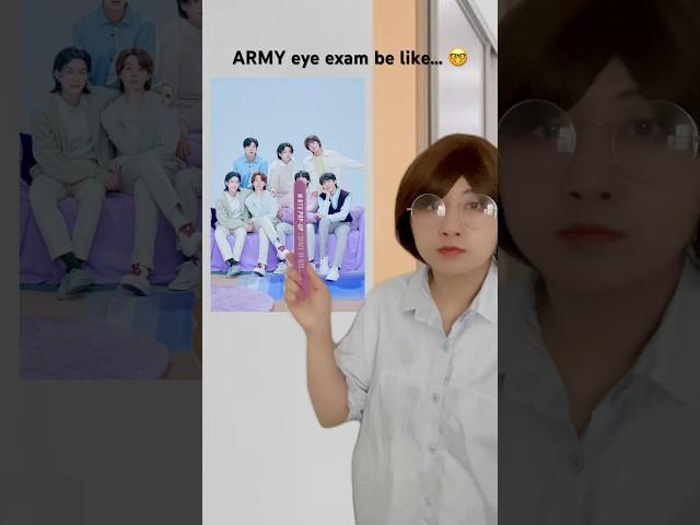 ARMY eye exam be like…  #bts #shorts