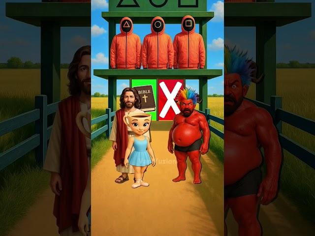 Who’s Smarter?!  BOYS Jesus️ & Devil vs GIRL Ballerina