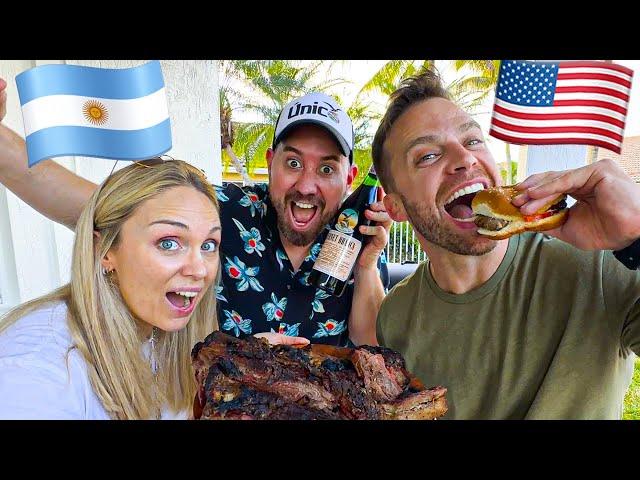 ASADO ARGENTINO  vs  BBQ USA Ft Dustin Luke