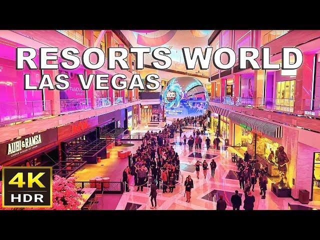 [4K HDR] Resorts World Las Vegas Walking Tour | 2024