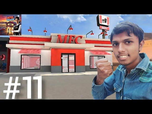 “I OPENED NEW MFC CAFE"IN MOTEL MANAGER SIMULATOR / WALKTHROUGH GAMEPLAY /#11#technogamerz#ujjwal