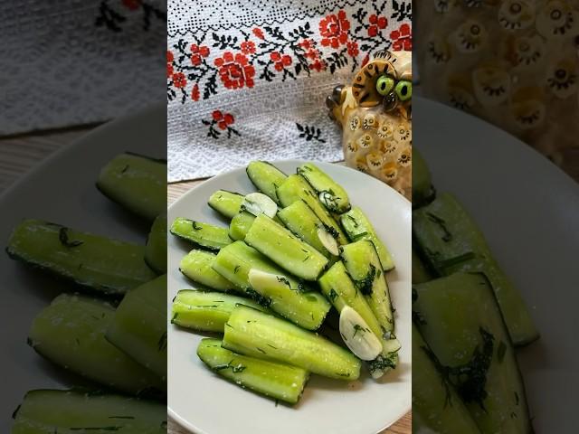 Ароматные, хрустящие, малосольные  А главное - быстрые 