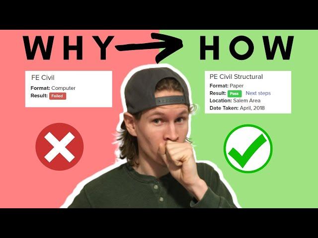 Why I FAILED the F.E. Exam | Then How I Passed it EASILY | Civil Engineering