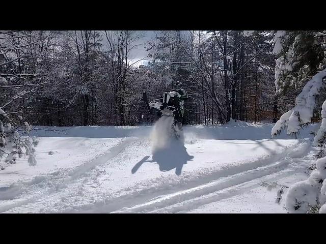 Northern Michigan On & Off Trail Snowmobiling Braaapp!!!