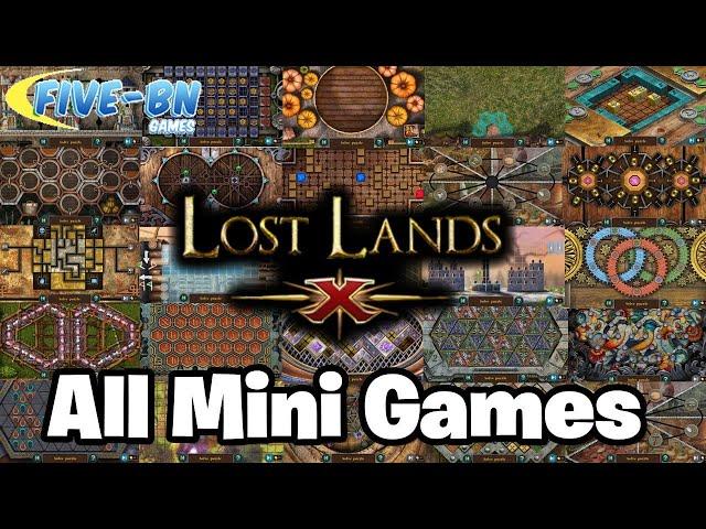 Lost Lands 10 - ALL MINI-GAMES WALKTHROUGH [Five-BN] Gameplay Solutions