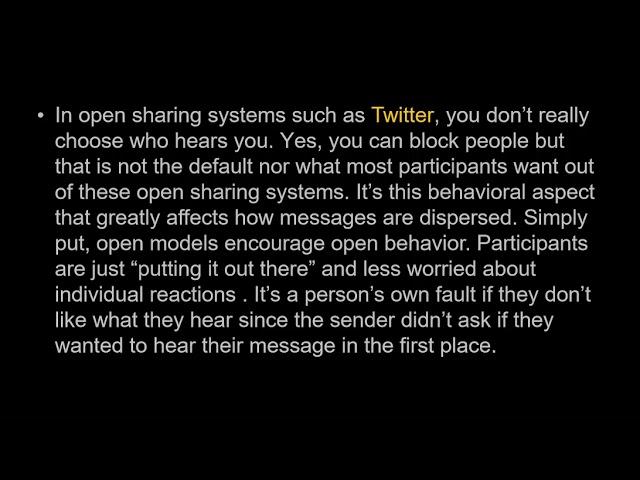 Open VS Closed Social Media Networks