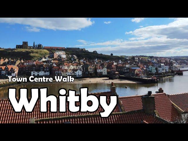 Whitby, North Yorkshire【4K】| Town Centre Walk 2021