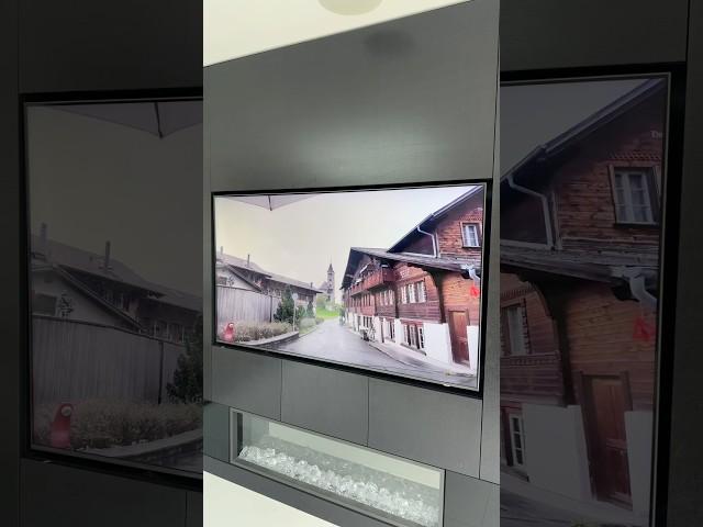 Two spaces, one flawless finish. Recessed TV, hidden cables, fully set up. Yamaha + Wiim Amps 