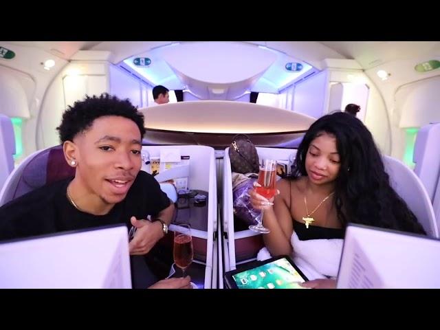 Vlogs By DK4L! OUR $20,000 FIRST CLASS AIRPLANE SEATS!! 24 HOURS ON A PLANE