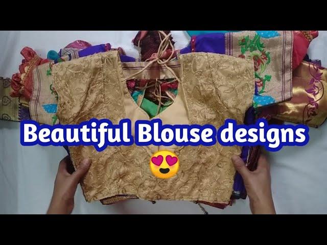 Beautiful Blouse back neck design | Aarti Jagtap Tutorials.